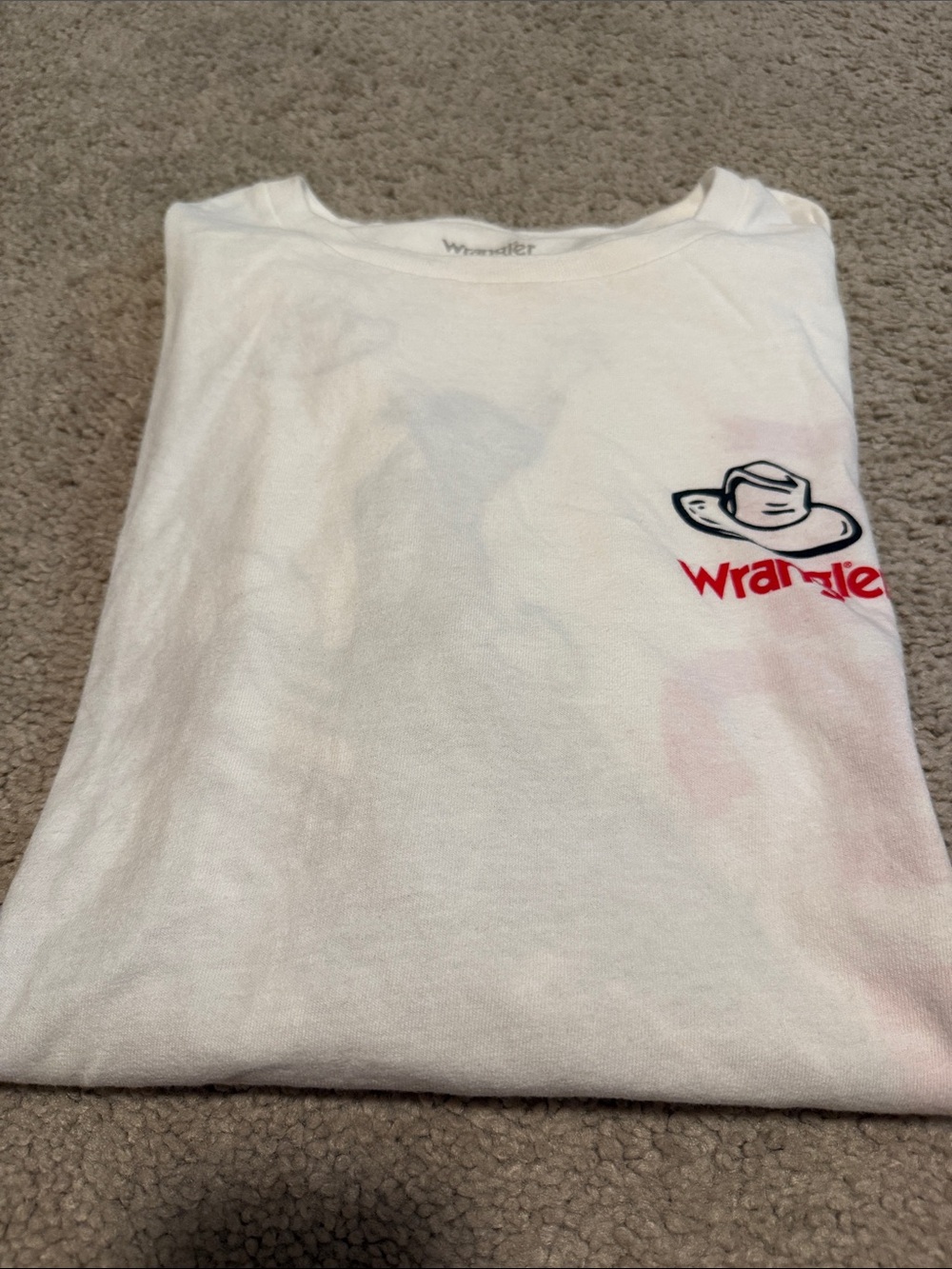 Women’s oversized Wrangler White t shirt size small